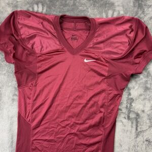 Nike Football Jersey Mens Medium Maroon NCAA College Practice Shirt Mesh Game